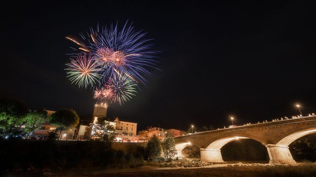 Feux d'artifice - Tour de Crest